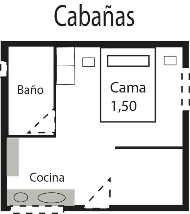 Cabanas Rusticas Dentro De La Finca El Castillo Ла Кабрера Екстериор снимка